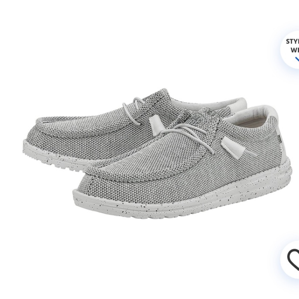 Hey Dude Mens Wally Sox Slip-On Shoes Size 10